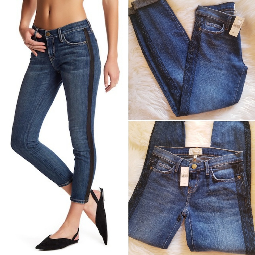 NWT* Current Elliot Tuxedo Rolled Skinny Tux Jeans - Picture 7 of 7